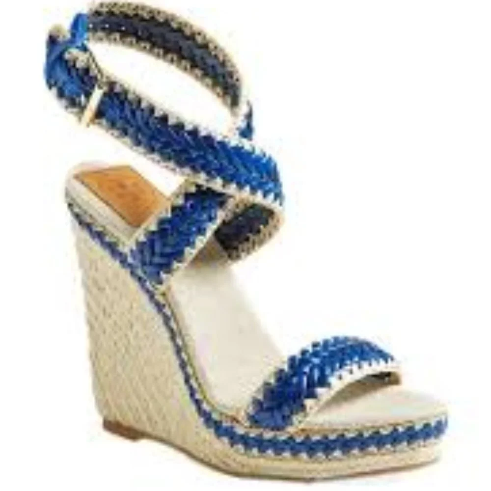 Tory Burch Lilah Cobalt /natural